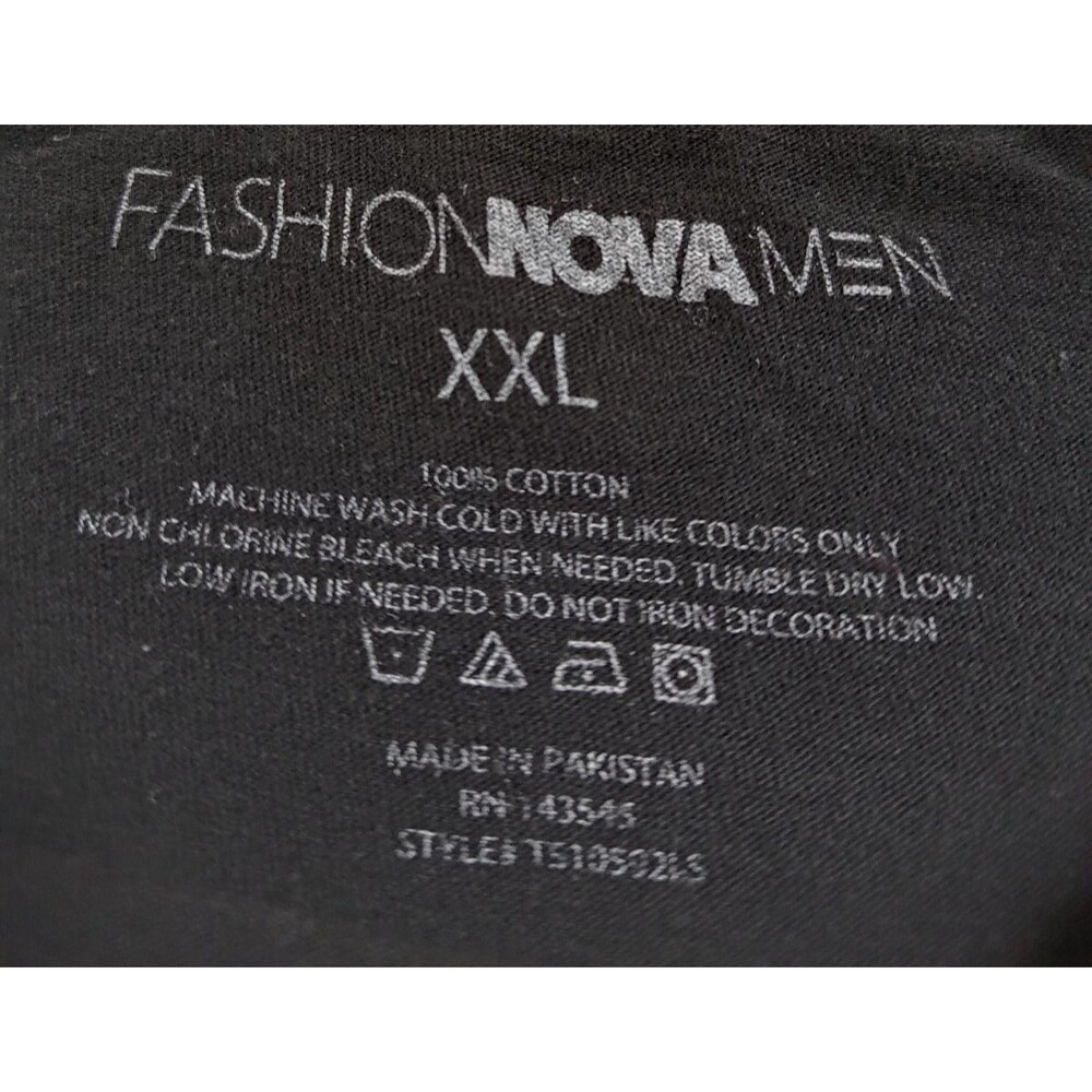 Fashion Nova Men's T-Shirt XXL Gray Tokyo Japan Cherry Blossom Graphic Long Slee - Picture 4 of 10